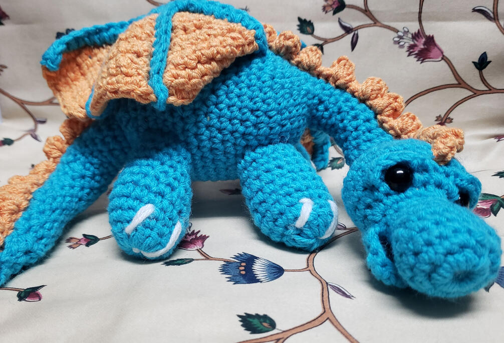 Floppy Dragon Plush. $30 CAD